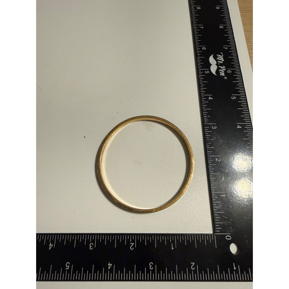 Kate Spade New York Draw The‎ Line Black Enamel Gold Tone Bangle Bracelet - Picture 4 of 4
